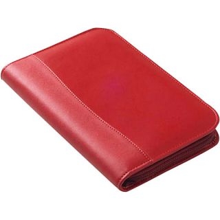 Color Junior Zip Padfolio   Cl Red