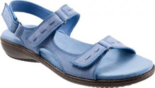 Womens Trotters Katie   Ocean Blue Smooth Nubuck Leather Casual Shoes