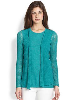 Lafayette 148 New York Open Front Cardigan   Dragonfly