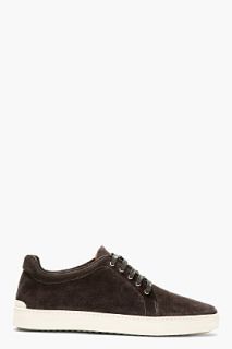 Rag And Bone Charcoal Grey Suede Kent Lace Up
