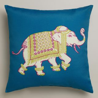 Elephant Outdoor Throw Pillow   World Market