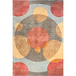 Hand knotted Rose Wool Rug (53 X 8)