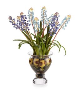 Hyacinth Faux Floral Arrangement, Blue