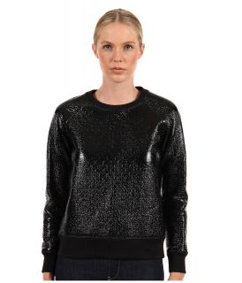 Theory Incline B Top Womens Long Sleeve Pullover (Black)