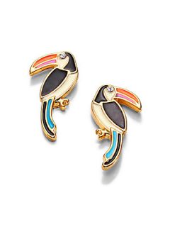 Kate Spade New York For The Birds Enamel Toucan Earrings  