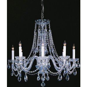 Crystorama Lighting CRY 1138 CH CL MWP Traditional Crystal Chandelier Hand Polis