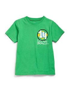 Wes & Willy Toddlers & Little Boys World Soccer Tee   Shamrock