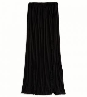 Black Side Slit Maxi Made In Italy By AEO, Womens One Size