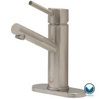 Vigo Noma Single lever Brushed Nickel Faucet With Deck Plate
