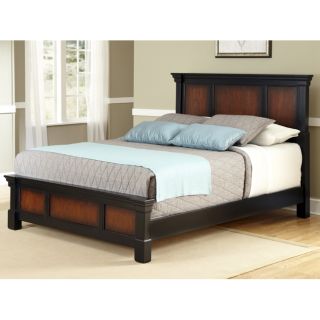 The Aspen Collection Rustic Cherry and Black King Bed