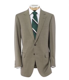 Signature 2 Button Wool Suit with Plain Front Trousers Tan Tic JoS. A. Bank Men