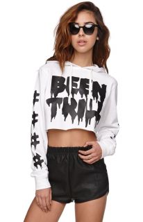 Womens Been Trill Hoodie   Been Trill Drip Cropped Hoodie