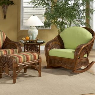 Wildon Home ® Palm Cove Rocking Chair and Ottoman 19001/R PEC / 19001/R WW