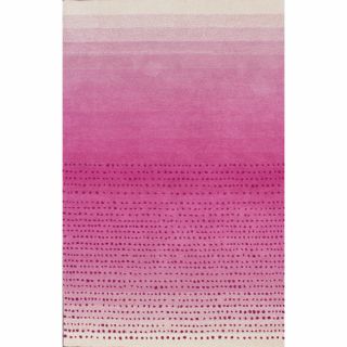 Nuloom Handmade Ombre Pink Wool Rug (76 X 96)