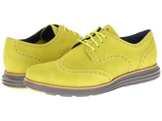 Cole Haan LunarGrand Wingtip Mens Lace Up Wing Tip Shoes (Yellow)