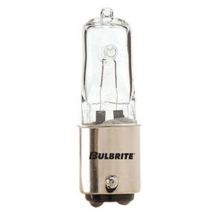 Bulbrite Clear Dimmable Double Contact Bayonet Halogen Light Bulb   10 pk.