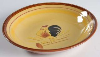 Stangl Rooster Coupe Soup Bowl, Fine China Dinnerware   Rooster Center, Brown &