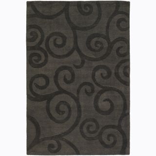 Hand tufted Mandara Brown Rug (26 X 76) (TaupePattern FloralTip We recommend the use of a  non skid pad to keep the rug in place on smooth surfaces. All rug sizes are approximate. Due to the difference of monitor colors, some rug colors may vary slightl