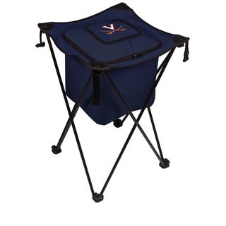 Picnic Time University Of Virginia Cavaliers Sidekick Portable Cooler (Navy/SlateMaterials Polyester; PVC liner and drainage spout; steel frameDimensions Opened 18.5 inches Long x 18.5 inches Wide x 27.8 inches HighDimensions Closed 8 inches Long x 8 i