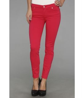 7 For All Mankind Ankle Skinny in Hot Fuchsia Womens Jeans (Red)