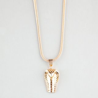 Cobra Head Necklace Gold One Size For Men 242215621