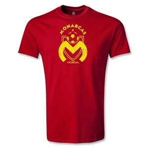 Euro 2012   Morelia Monarcas Distressed Logo T Shirt (Red)