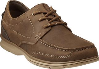 Mens Clarks Rattlin Deck   Brown Tumbled Leather Lace Up Shoes