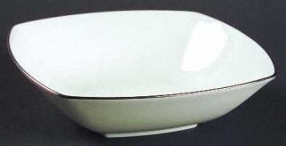 Mikasa Couture Platinum Coupe Soup Bowl, Fine China Dinnerware   Elegance, White