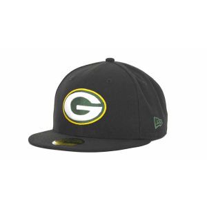 Green Bay Packers New Era NFL Black Team 59FIFTY Cap