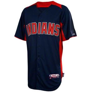 Cleveland Indians Majestic MLB Youth Cool Base Batting Practice Jersey