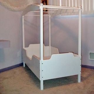 Jasmine Canopy Toddler Bed Multicolor   WHITE CANOPY BED