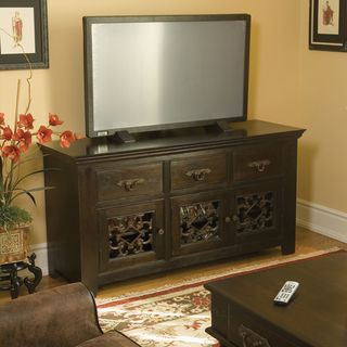 Venice Dark Mahogany 3 drawer/ 3 door Tv Stand