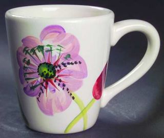 Tabletops Unlimited Simply Flower Mug, Fine China Dinnerware   Large Pink&Red Fl