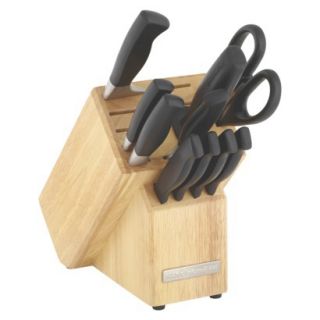 KitchenAid 11pc Forged Delrin Cutlery Starter Set in Natural Block