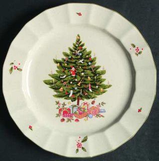Studio Nova Holiday Season Salad Plate, Fine China Dinnerware   Christmas Tree &