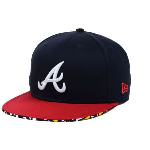 Atlanta Braves New Era MLB Cross Colors 9FIFTY Snapback Cap