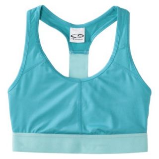 C9 by Champion Womens Compression Bra With Mesh   Vintage Teal M