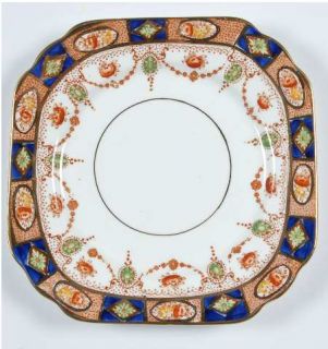 Gladstone 1664 Bread & Butter Plate, Fine China Dinnerware   Red,Green Floral Sw