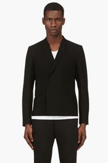 Lad Musician Black Double Breasted Cropped Blazer