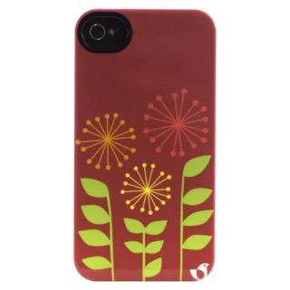Uncommon Birdie Three Flowers Deflector Cell Phone Case for iPhone 4/4S  