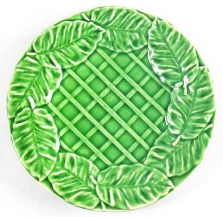 Bordallo Pinheiro Leaf Service Green Salad Plate, Fine China Dinnerware   All Gr