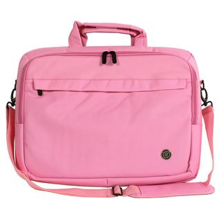 Toteit Deluxe 15 Notebook Case (Pink Weight 1.55 Pockets Front zip pocket Carrying strap Removable shoulder strap Handle Nylon grip handle Closure Zipper Locks No Exterior dimensions 16.25 inches long x 12 inches wide x 2.5 high  )