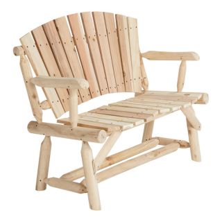 Cedar/Fir Log Adirondack Love Seat, Model T 24N340MB