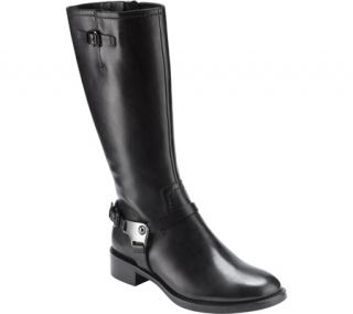 Womens ECCO Hobart Harness Boot   Black Soft Touch Leather Boots