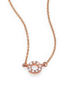 Astley Clarke Diamond & 14K Rose Gold Polo Pendant Necklace   Rose Gold