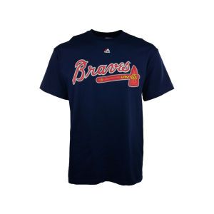 Atlanta Braves Majestic MLB Official Wordmark Team T Shirt