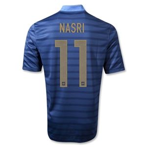 Nike France 12/14 NASRI Authentic Home Soccer Jersey
