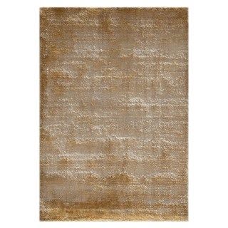 Handmade Ivory Abstract Pattern Polyester Rug (36 X 56)