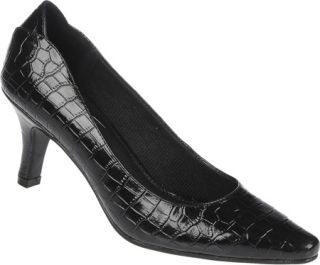 Womens Life Stride Klarissa   Black Giovanni/Fantozzi Shiny Mid Heel Shoes