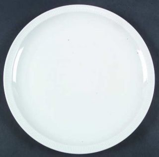 Arzberg Athena White Cake Plate, Fine China Dinnerware   All White, Narrow Ribbe